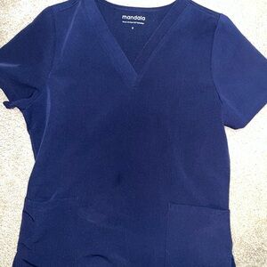 Mandala Navy Blue Scrub set